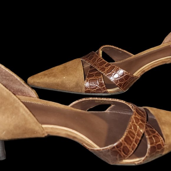 Lauren Ralph Lauren Pointy Pumps, Brown, NWOB, Size 12B - Picture 3 of 8